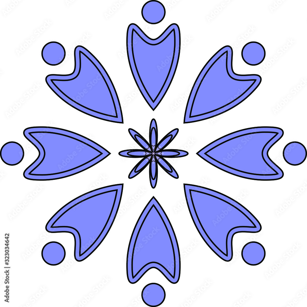 Cute single flower. Vector illustration drawn by hand for children's clothing, poster, textile, fabric, greeting card, cover. Scandinavian style. Cute single flower. Vector illustration drawn by hand for children's clothing, poster, textile, fabric, greeting card, cover. Scandinavian style.