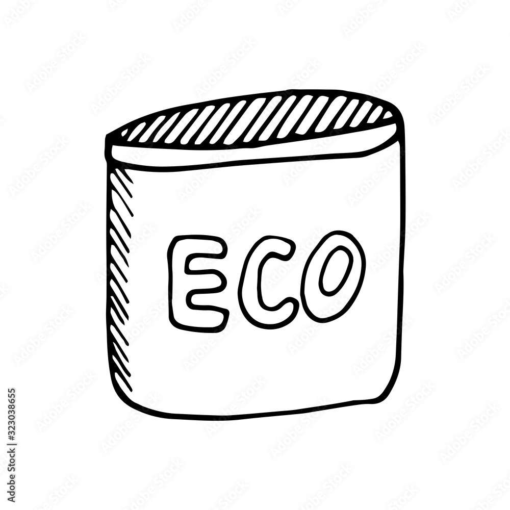 Hand drawn ecology doodle with garbagge can, vector illustration about environment problems. Sketch elements set for graphic and web design. Hand drawn ecology doodle with garbagge can, vector illustration about environment problems. Sketch elements set for graphic and web design.
