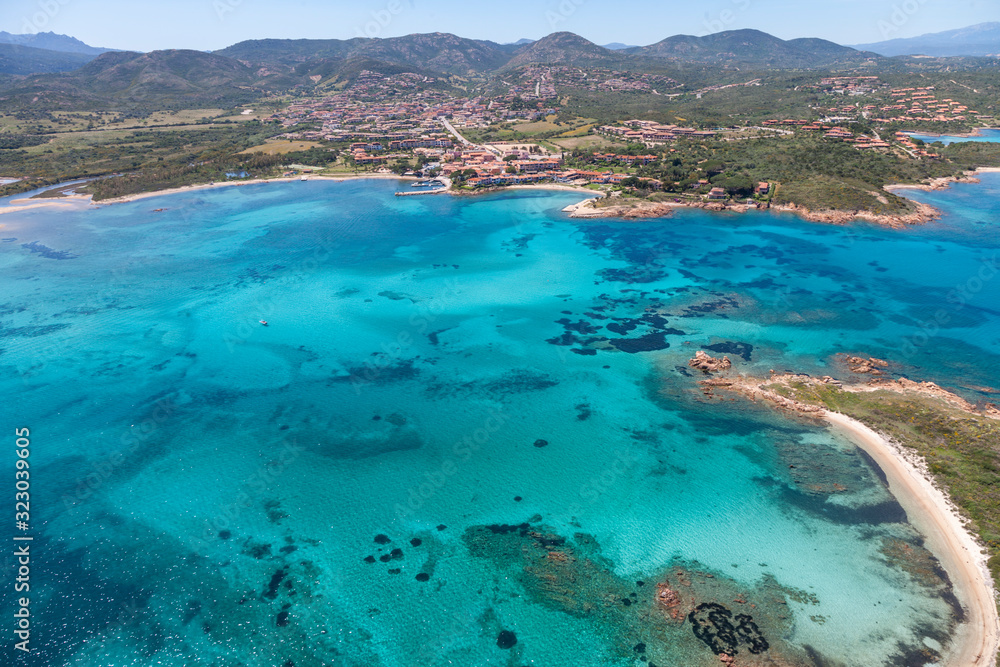 Aerial view of Costa Corallina Sardinia