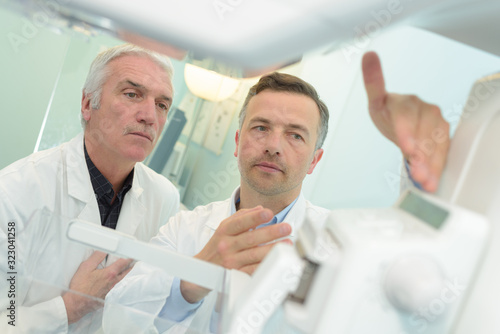 portrait of two doctors talking