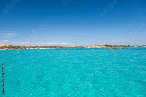 Emerald waters of Archipelago La Maddalena Sardinia
