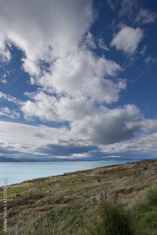 Mount Cook New Zealand Lake Pukaki Mountains snow Mount Cook New Zealand Lake Pukaki Mountains snow