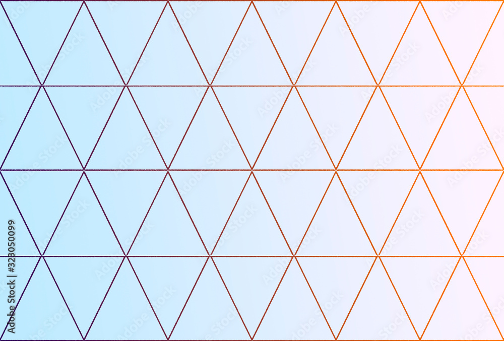 Pattern of several triangles of a blue color Pattern of several triangles of a blue color