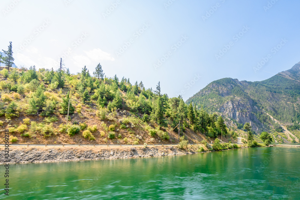 Beautiful Mountain River at the Setton Lake, Lillooet, Whistler, Vancouver, British Columbia, Canada. Beautiful Mountain River at the Setton Lake, Lillooet, Whistler, Vancouver, British Columbia, Canada.