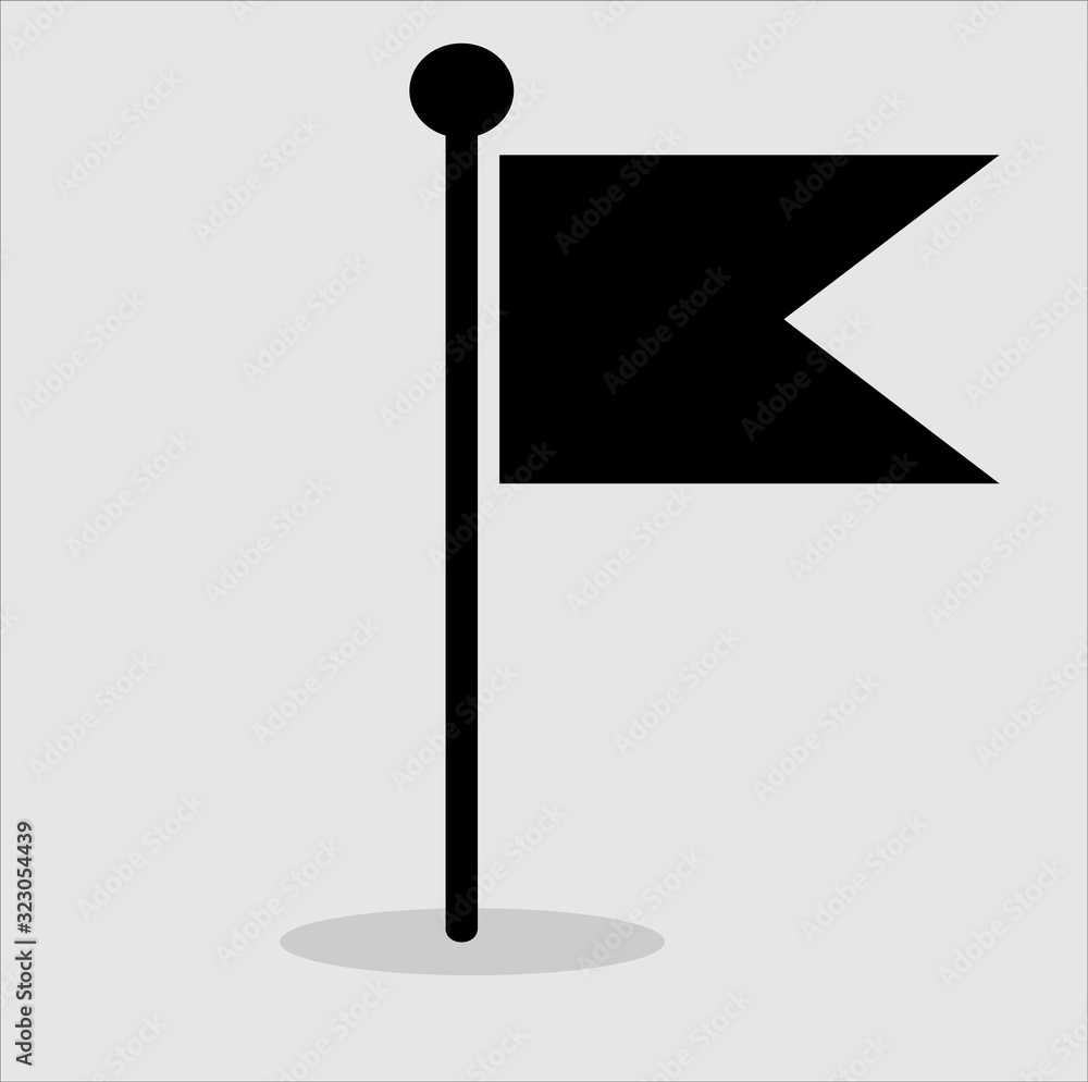 black flag icon with white background black flag icon with white background