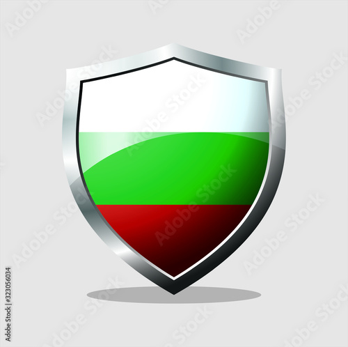 bulgaria country flag shield icon with white background Free Download bulgaria country flag shield icon with white background - GFXLoad