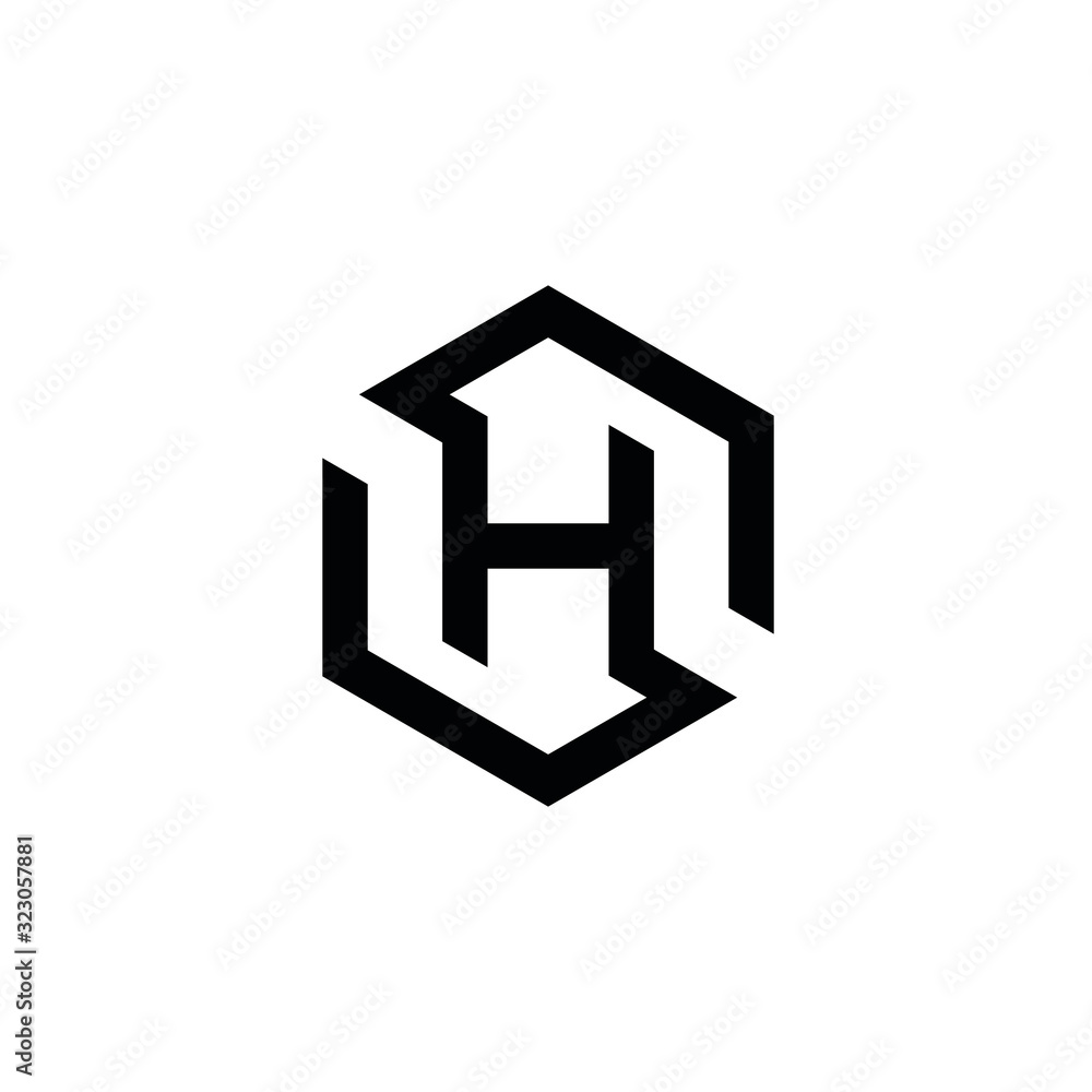 HS H S letter logo design vector HS H S letter logo design vector