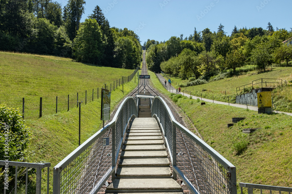 The Gurten funicular lets you to reach a paradise of green meadows and ...