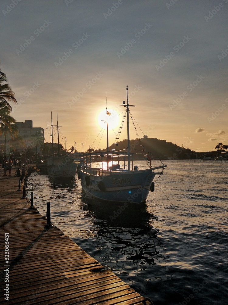 Fototapeta premium boats in the harbor