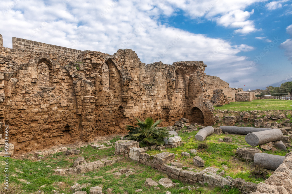 Famagusta walls, Northern Cyprus. An interesting historical place for tourists to visit