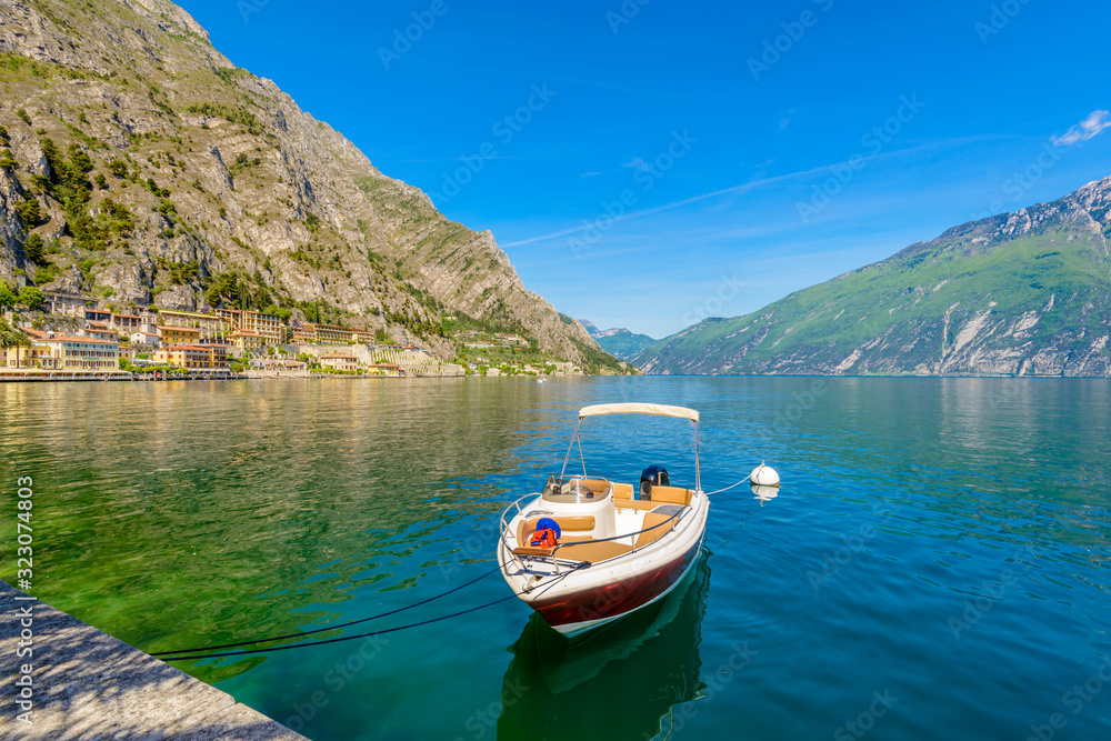 Beautiful peaceful lake Garda, Italy