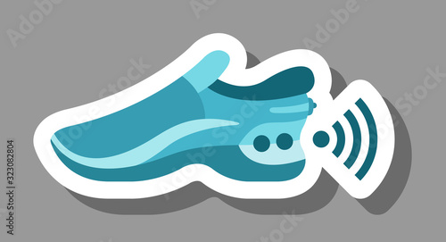 Smart shoes icon that symbolizes wearable technology
