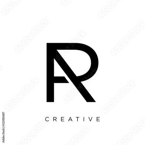 ra or ar logo design vector icon symbol