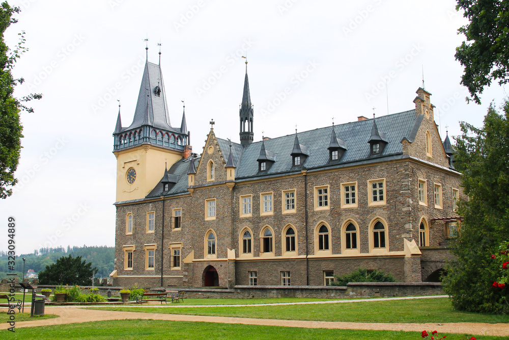 beautiful castle in Zruc nad Sazavou, Czech Republic