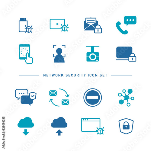 NETWORK SECURITY ICON SET