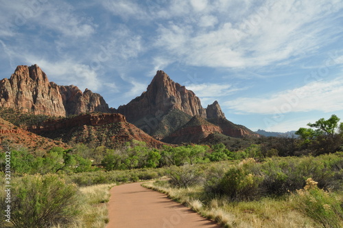 Red Rock Mountains in Zion National Park