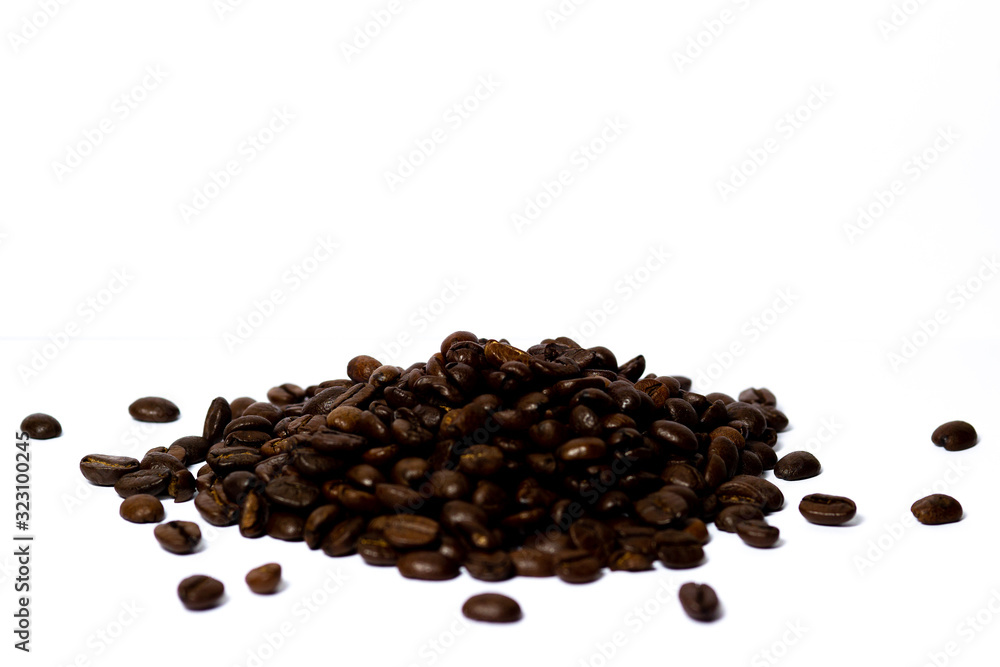 coffee beans isolated on white background coffee beans isolated on white background