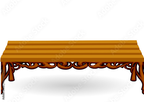 bench isolated on white
