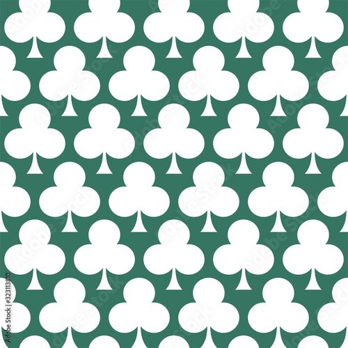 Creative design of clovers seamless background