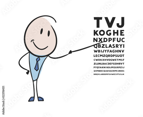 Creative design of oculist illustration