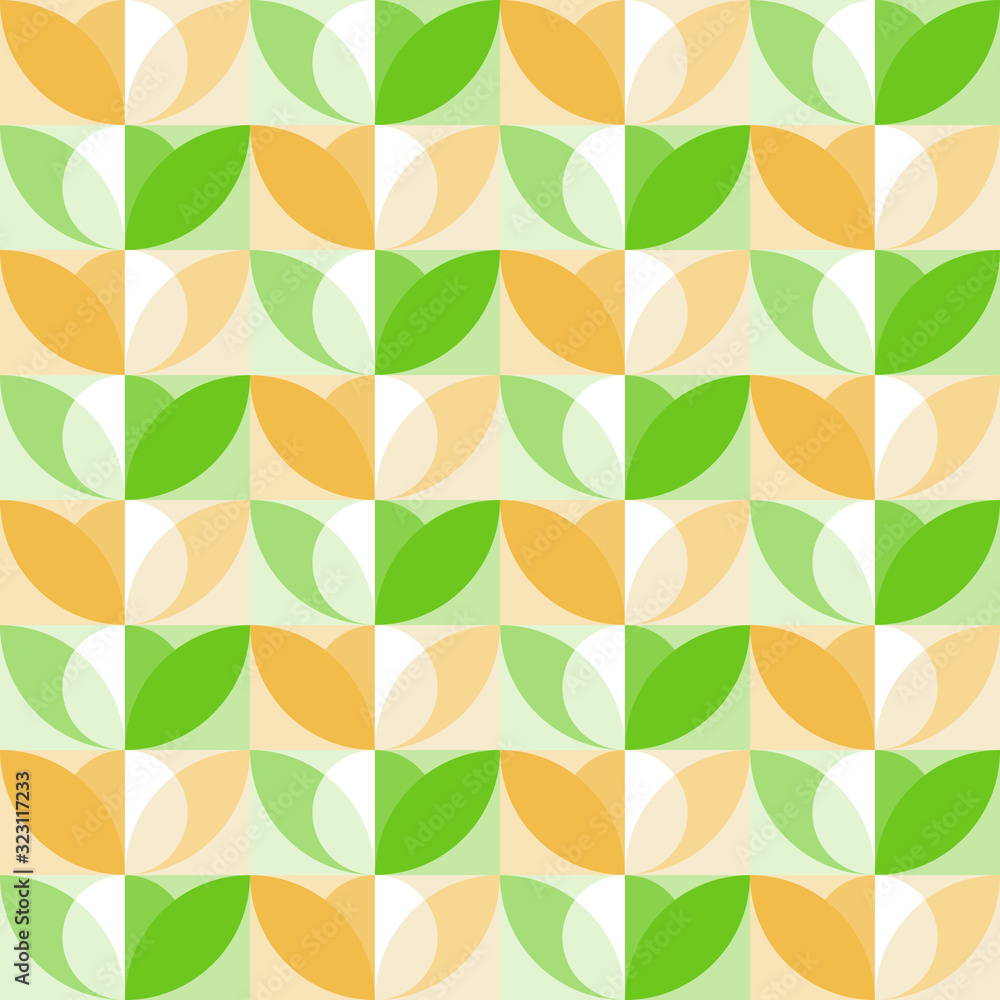 Abstract vector seamless pattern. Natural-inspired design.