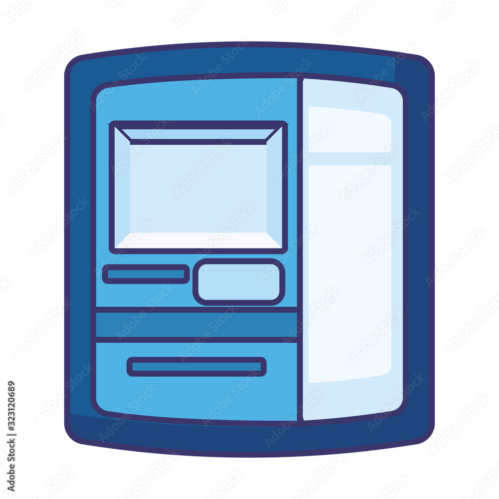 Isolated money atm vector design Isolated money atm vector design