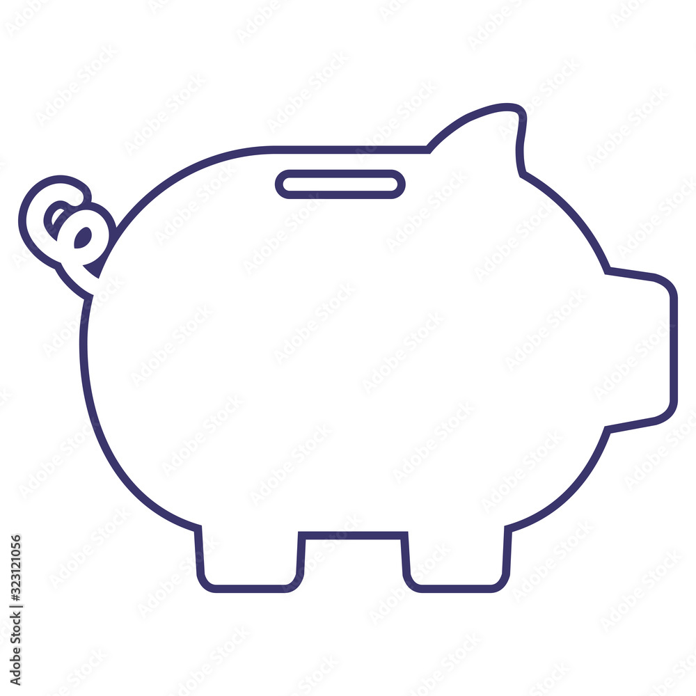 Isolated money piggy vector design Isolated money piggy vector design