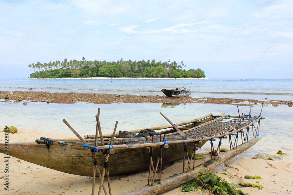 Outrigger canoe, Trobriand Islands, Papua New Guinea, Melanesia, Archipelago, tropical island, south pacific, soloman sea, Outrigger canoe, Trobriand Islands, Papua New Guinea, Melanesia, Archipelago, tropical island, south pacific, soloman sea,