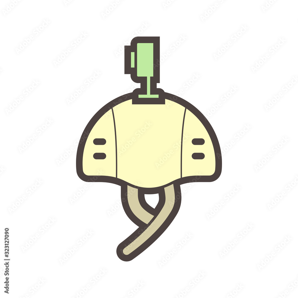 Obraz premium helmet camera icon