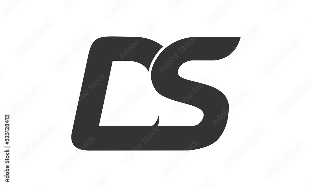 Abstract DS simple modern vector logo Abstract DS simple modern vector logo