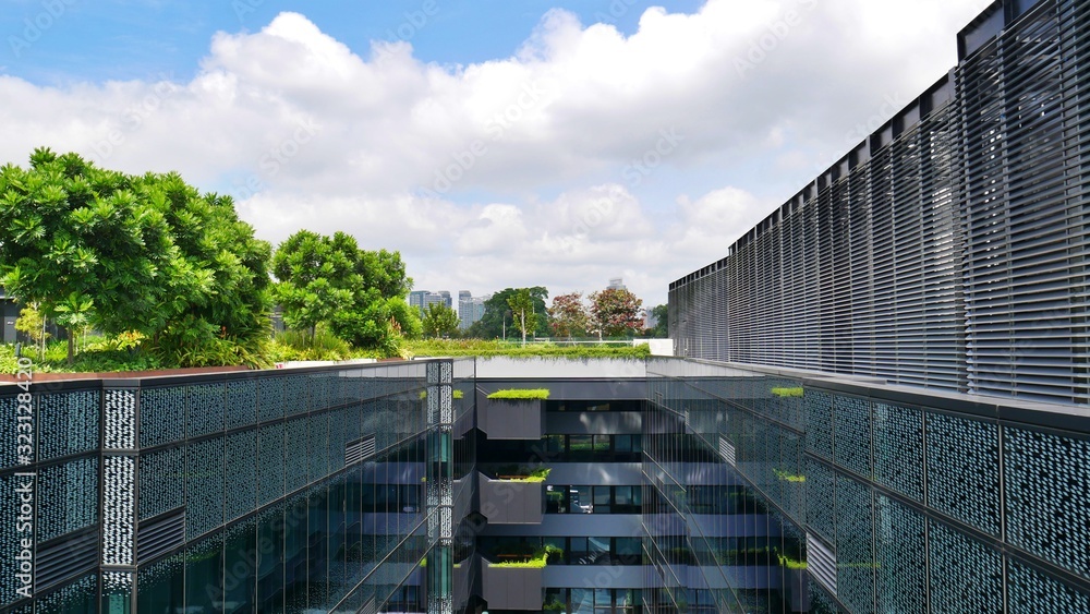 Rooftop Garden on Funan Mall in Singapore Stock Photo Adobe Stock
