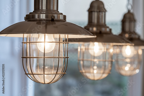 Modern ceiling lamp in the kitchen © Dorota