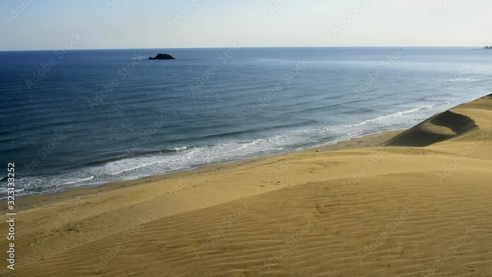 鳥取砂丘と日本海