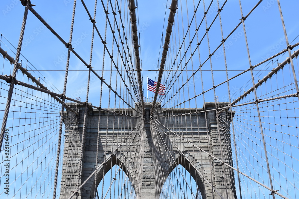 Fototapeta premium brooklyn bridge and manhattan