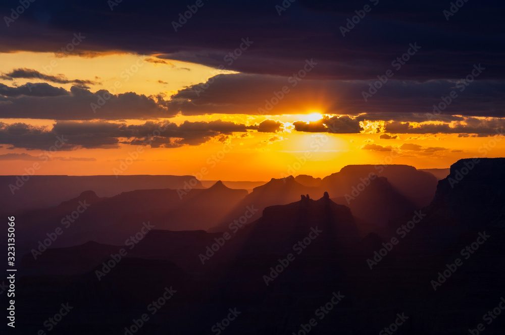 Sunset at Grand Canyon National Park, Arizona