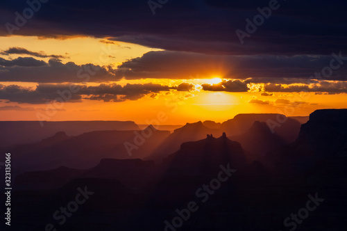 Sunset at Grand Canyon National Park  Arizona