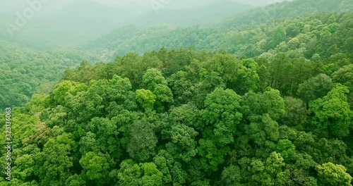 Arial Shot from Chae Son National Park View Point.