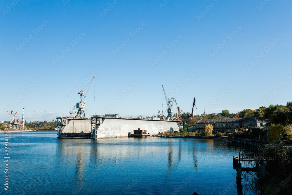 shipbuilding plant in the city of Nikolaev Ukraine