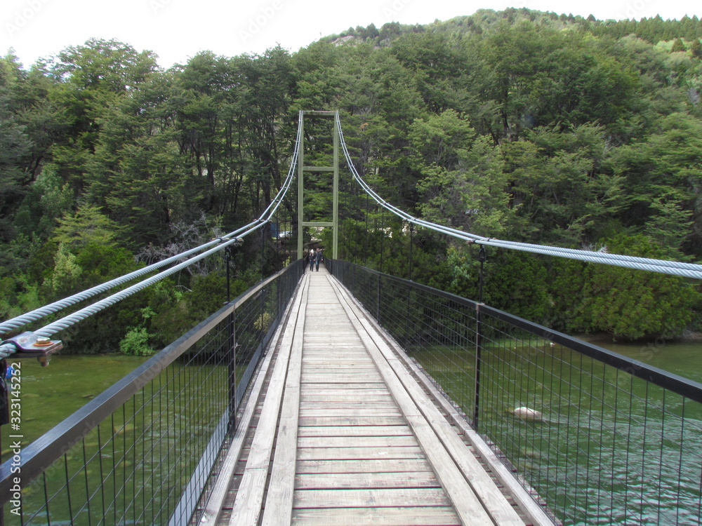 Los alerces national park - the water of countless lakes, streams and waterfalls comes from the melting of snow