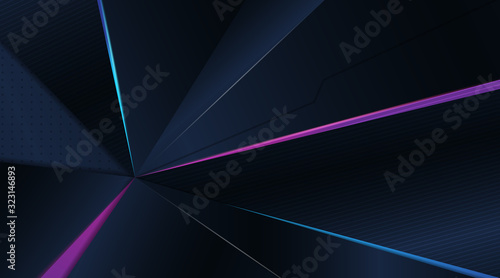3D MODERN ABSTRACT GAMING WITH DARK BLUE BACKGROUND