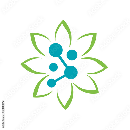 health natural vitamin supplements nutrition logo design vector icon