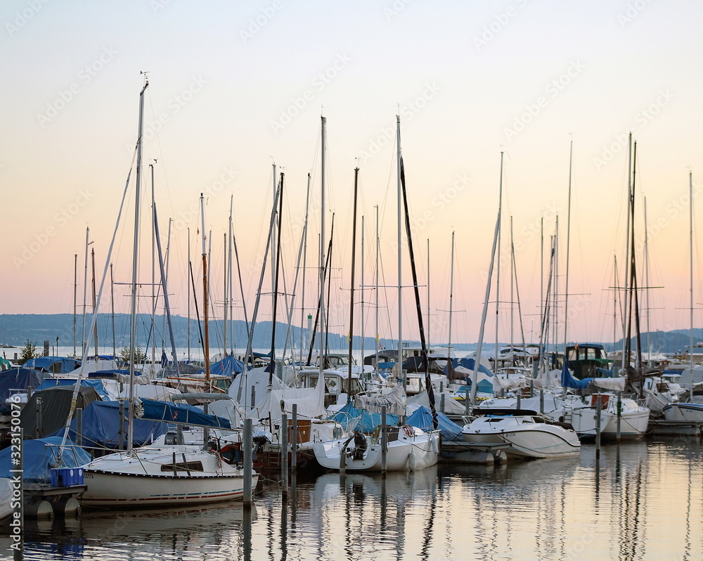 Boats In A Harbor