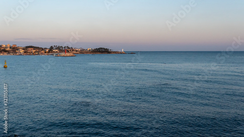 sunset over the sea