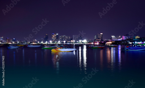  At Pattaya Pier At night and beautiful lights © Diamon jewelry
