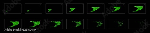 Tornado liquid effect. Tornado effect frame by frame animation sprite sheet. classic animation for game development, motion graphic or mobile games