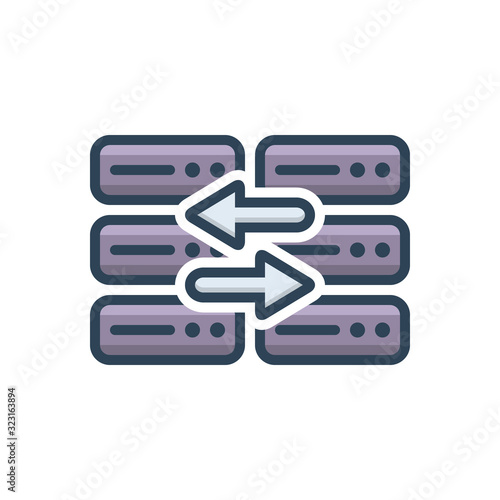 color illustration icon for replace exchange 