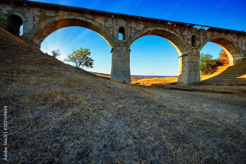 old abandoned railway bridge