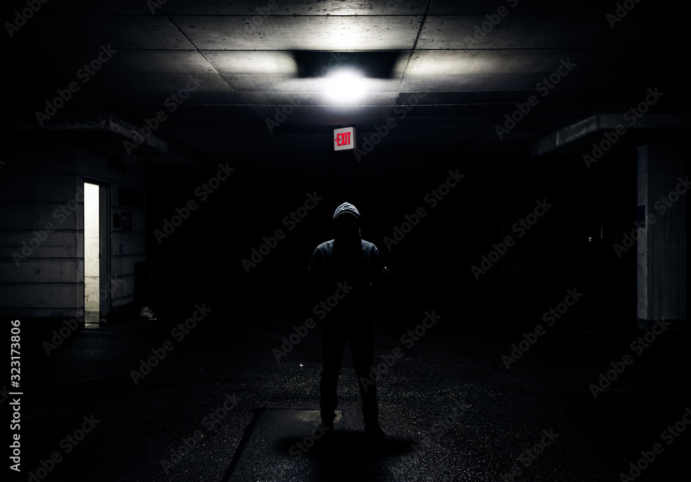man in the dark background