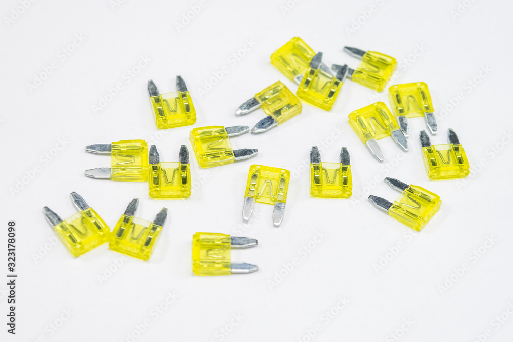 Obraz premium Electrical automotive fuses for car