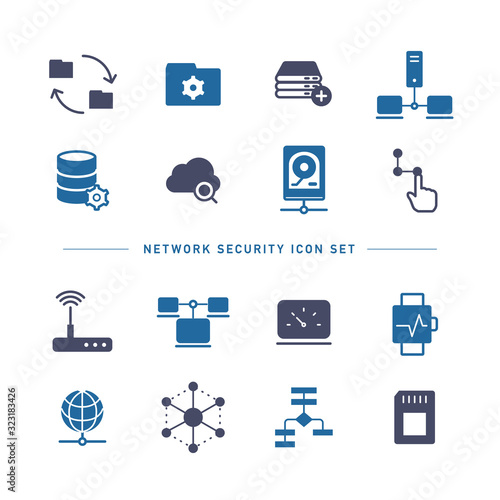 NETWORK TECHNOLOGY ICON SET
